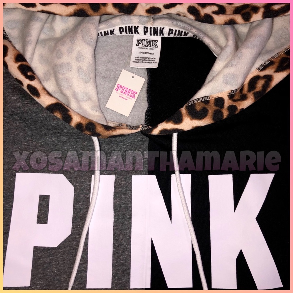 VS PINK Leopard Colorblock Set - Picture 4 of 14